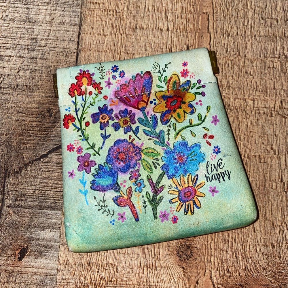 Natural Life "Live Happy" Small Pouch. - Picture 10 of 11